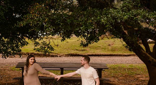 Gestante de Rafa e Kayro