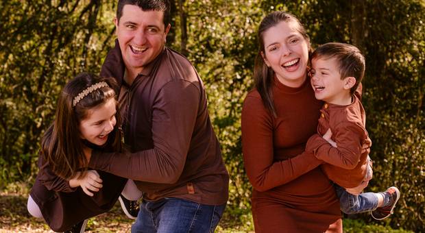 Família de Daísa, Fábio, Vitor e Vitória