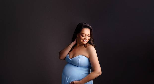 Gestante de a doce espera de Julia