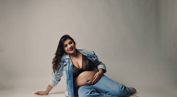 Gestantes de Ensaio de gestante no estúdio - Brenda e Otávio