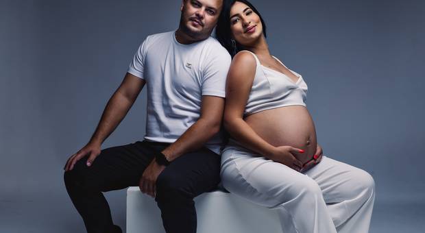 Gestantes de Ensaio de gestante no estúdio - Ana Laura e Luis Fernando