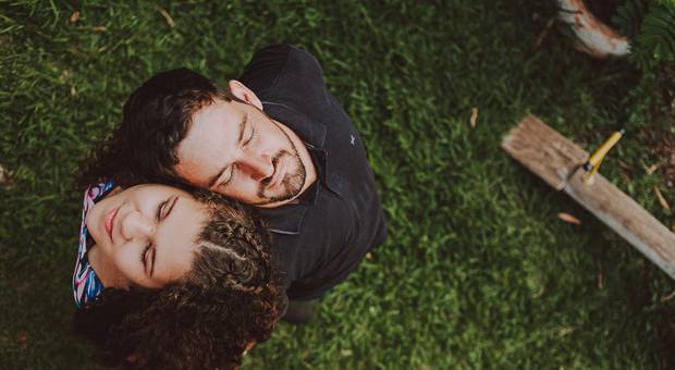 Casais de Leidiane e Davi