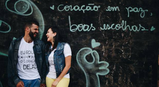 Casal de Mariana e Júnior