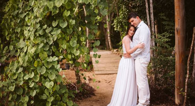 Casal de Tati e Edu