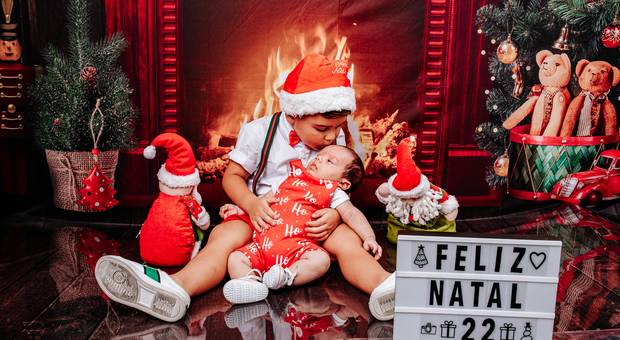 Ensaio de Natal + Ano Novo de Gabriel e Davi