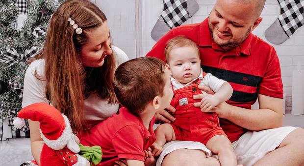 Ensaio de Natal + Ano Novo de Ensaio de Natal da Família Montaleone