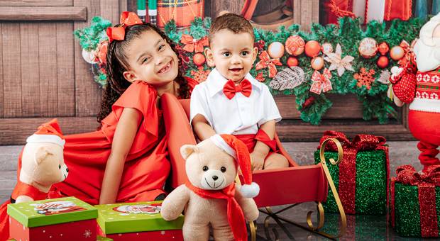 Natal 2023 de Ensaio de Natal: Família Dos Santos