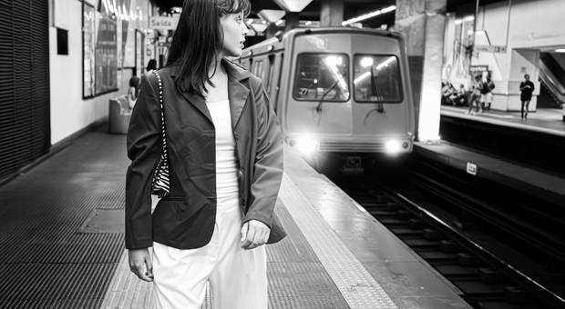 Moda de Ensaio Fográfico de moda com tema Street
