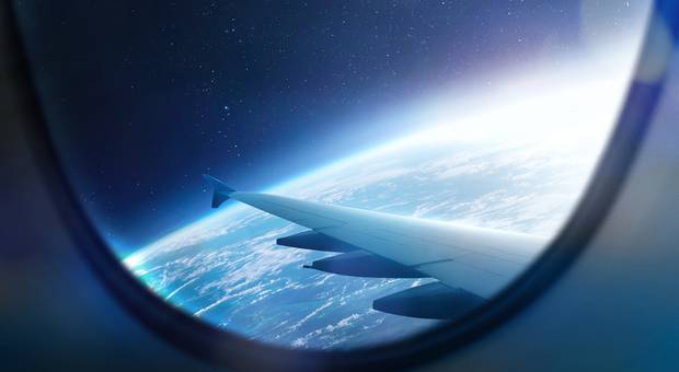 Arte digital de Projeto Airplane View