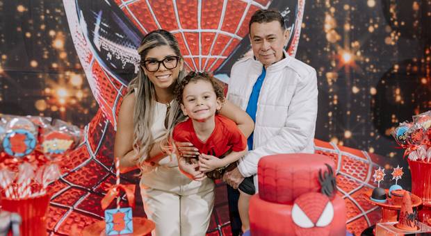 Aniversário infantil de Aniversário de 5 anos do Davi – Festa Homem-Aranha no Buffet Vira Sapeka Mogi das Cruzes
