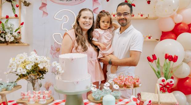 Aniversário infantil de MALU – 3 ANOS – festa infantil - BUFFET PÉ DE CAQUI