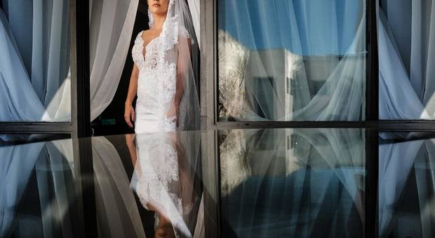 Ensaios de Talita - última prova do vestido - Hélio Cunha 