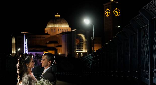 Casamentos novos de Daniela e Rodrigo  Matriz Basílica de Aparecida