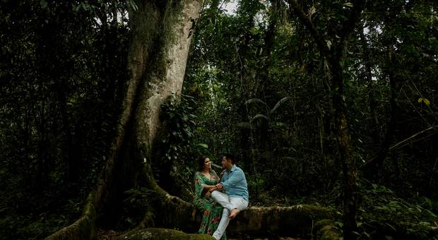 Ensaios de Jaqueline e Fagner - Ensaio em Ubatuba