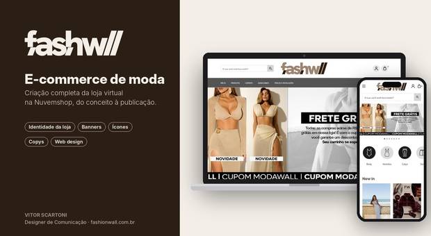 E-commerce de Fashion Wall — E-commerce de moda feminina