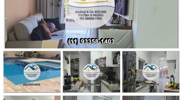 Apartamentos de Nova Itatiba, Itatiba SP, Vende ou Permuta Apartamento 3 dorm. s/1 suíte – AP1160