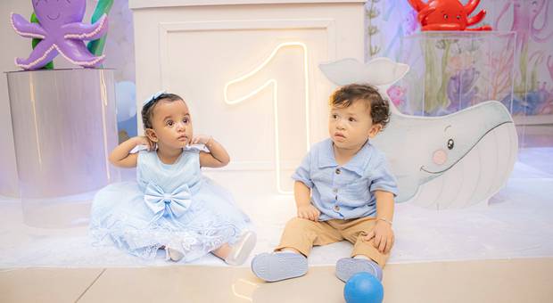 ANIVERSÁRIO INFANTIL de 1 aninho dos gêmeos