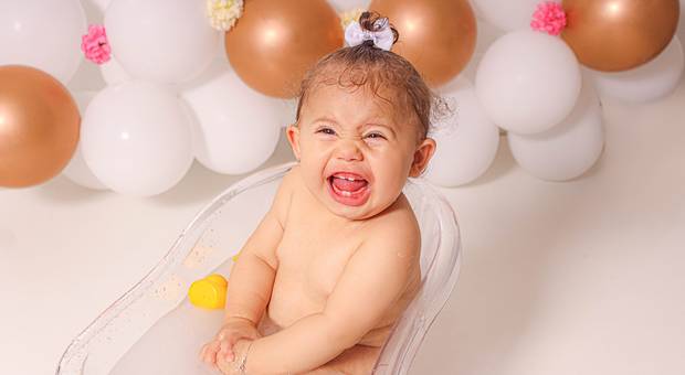 Ensaio infantil de Os 9 meses da Helena 