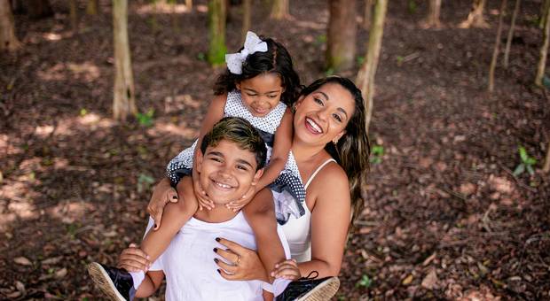 FAMILIA de POLIANA E FILHOS