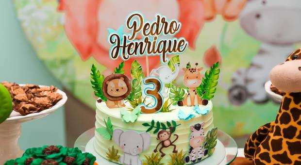 Aniversários de 3 anos do Pedro 