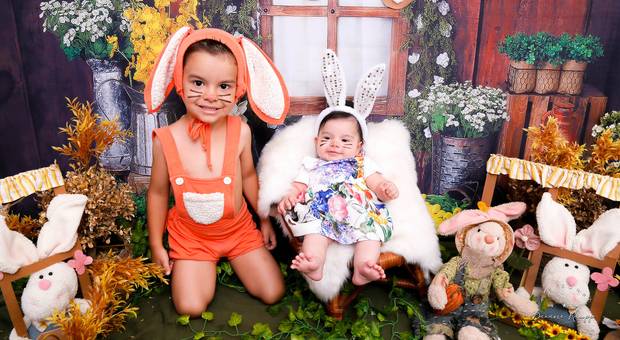 Páscoa de Julia e Davi 