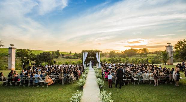 Casamentos no campo de Camila e Fabio