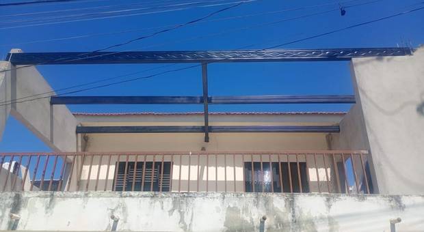 Pintura Eletrostática de Viga de metal galvanizada