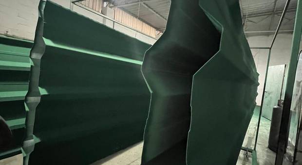 Pintura Eletrostática de Telha de zinco