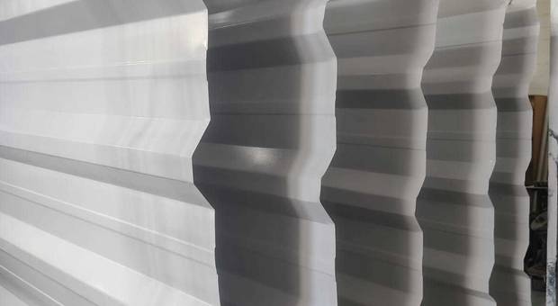 Pintura Eletrostática de Telhas de zinco