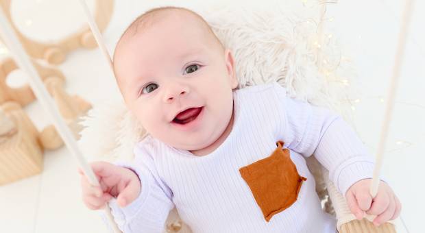 Acompanhamento mensal de bebês de Ensaio do Bernardo de 3 meses 