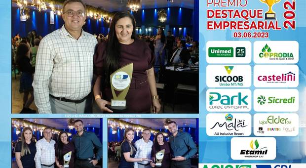 Espeho Mágico de Fotos Espelho Mágico Destaque empresarial 2022 Acic Campo Novo do Parecis