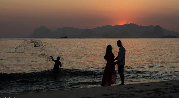 Pré casamento de Kelly e Lennon ensaio lindo de pré casamento em Niterói RJ