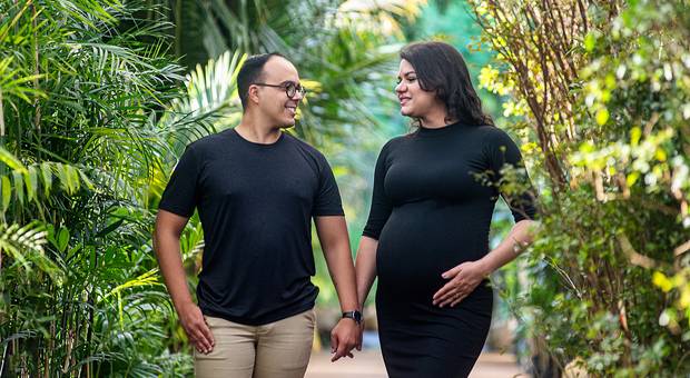 Gestante de Ensaio gestante Carol