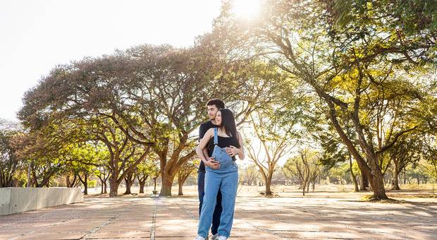 Gestante de Ensaio gestante Amanda