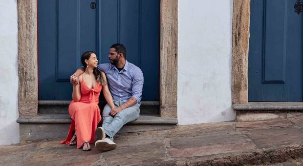 Ensaios de casais de Graziele e Leandro