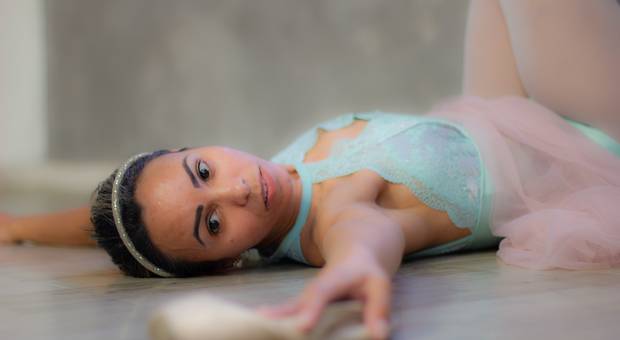 Ensaio Bailarina de Ensaio Fabiana