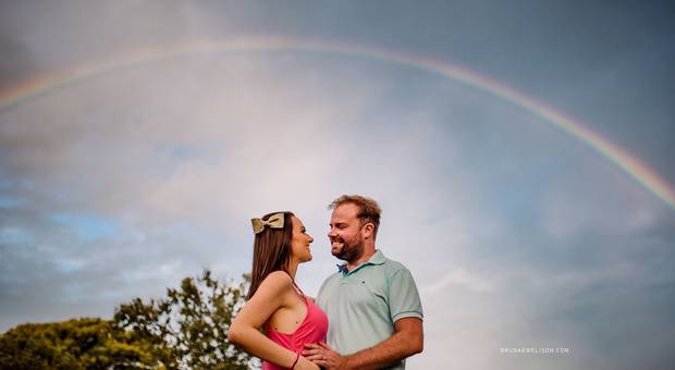 Gestante de Liege e Henrique | Ensaio Revelação