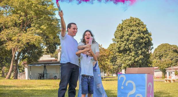 Chá de Bebê de Chá Revelação da Olívia