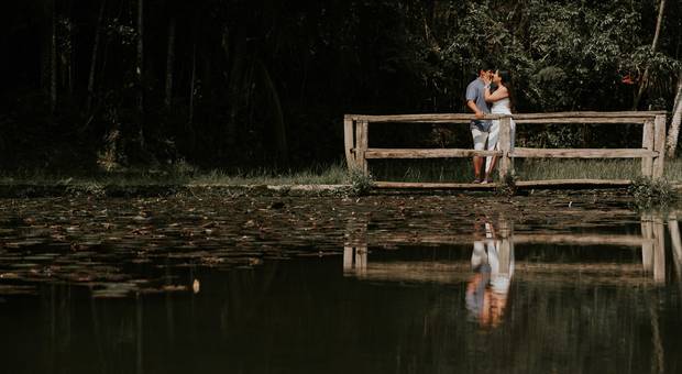 Sessão Pré-Wedding de Ensaio Pré-Wedding Milagros e Joseph | Jardim Botânico de São Paulo