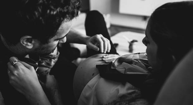 Familias de Fotos de maternidad en Buenos Aires, Tami y Mati