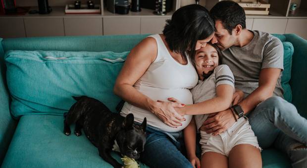 Familias de Fotos de maternidad en Buenos Aires, Ceci, Maxi y Reni esperando a Ramiro