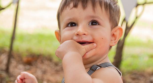 Infantil de Samuel - Ensaio Infantil Smash the Fruit