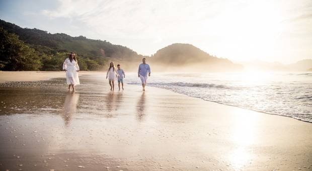 Ensaio Fotográfico de Ensaio da Família Rocha na Praia
