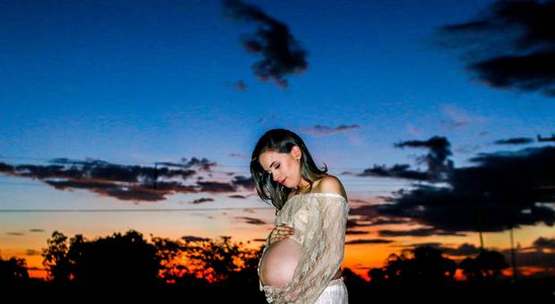 Ensaio Gestante de Sanndy