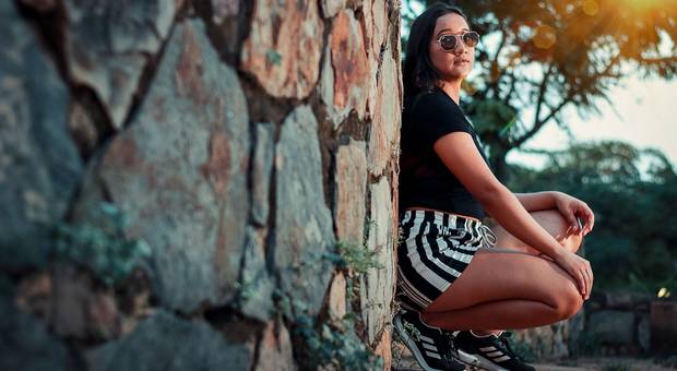 Ensaio externo de Clew Santos 21 anos