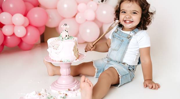 Smash The Cake de Sophia - fazendinha rosa