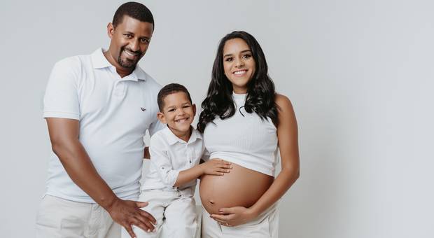 Gestante de Jucilaine + João = Laura