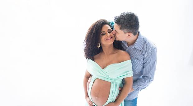 Gestante de Patricia  e Amilton a espera de Mateus 