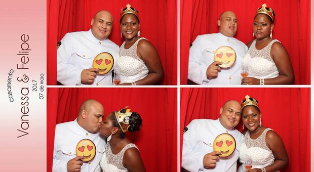 Cabine de fotos RV Foto in Box de Casamento de Vanessa e Felipe