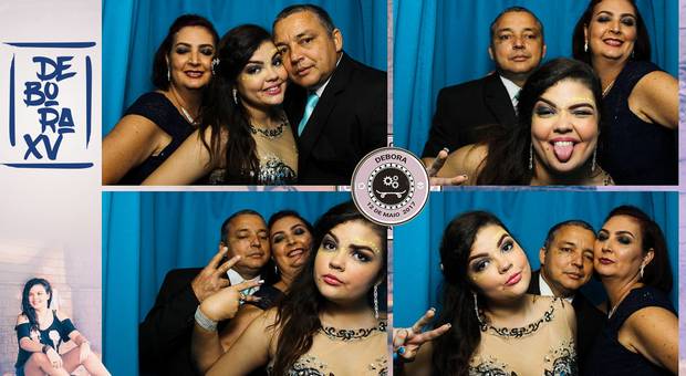 Cabine de fotos RV Foto in Box de Os XV de Debora